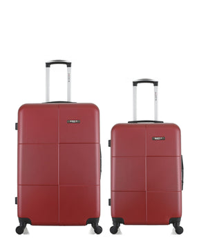 Lot de 2 - Valise grand format et valise weekend MIAMI