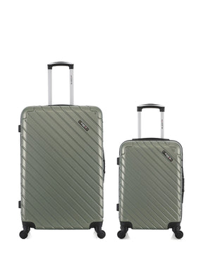 Lot de 2 Valises Rigides Grand Format et Cabine CITE