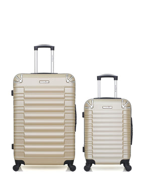 Lot de 2 Valises Rigides Grand Format et Cabine LIMA