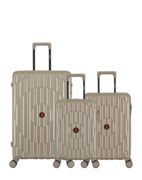 Lot de 3 Valises Rigides Grand Format, Cabine et Cabine XS ODEON