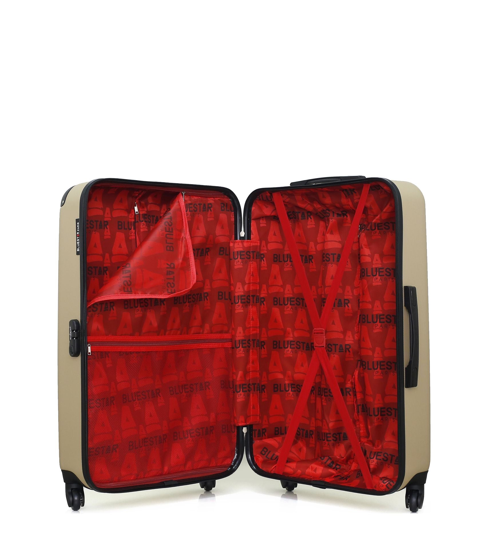 Lot de 4 Valises Rigides Grand Format, Taille Moyenne, Cabine et Cabine XXS BUCAREST