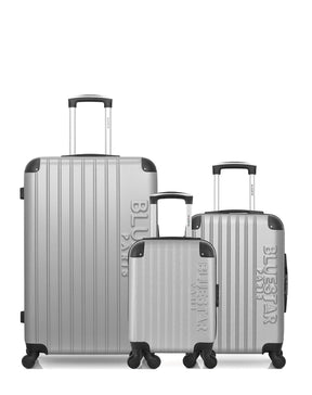 Lot de 3 Valises Rigides Grand Format, Cabine et Cabine XXS BUCAREST