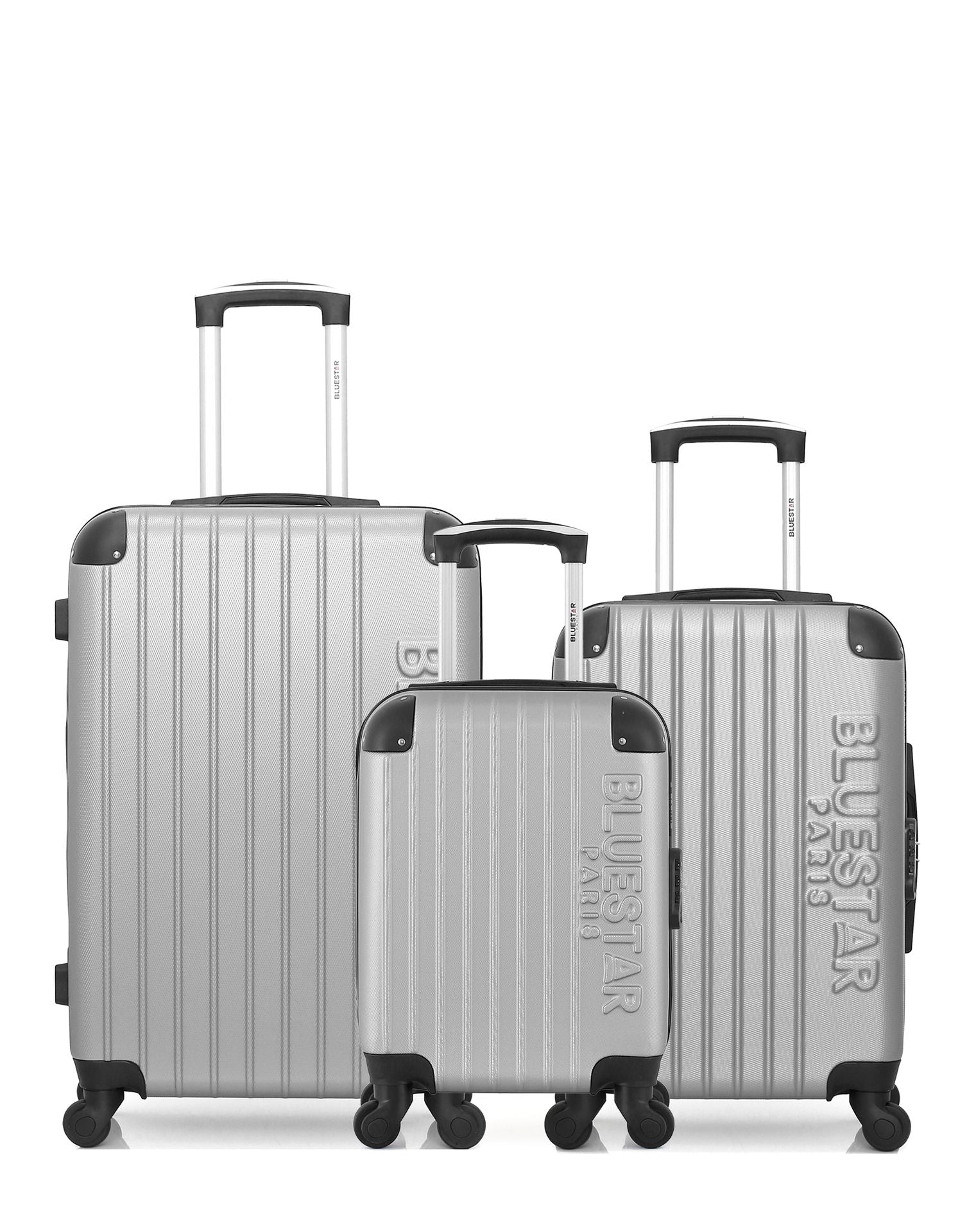 Lot de 3 Valises Rigides Taille Moyenne, Cabine et Cabine XXS BUCAREST