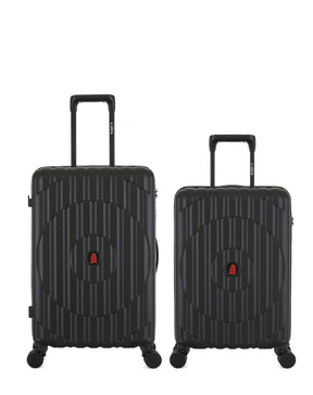 Lot de 2 Valises Rigides Taille Moyenne et Cabine ODEON