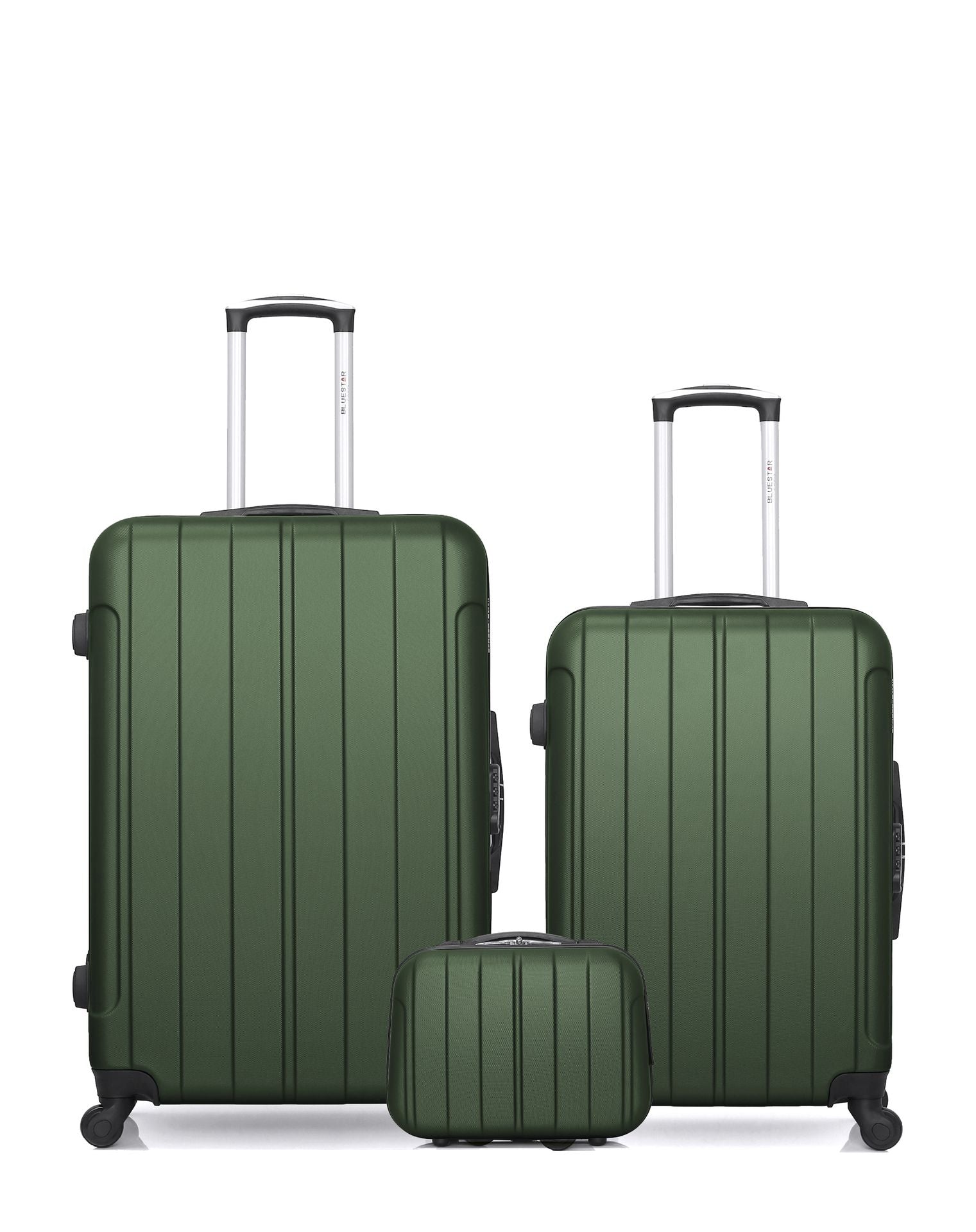 Lot de 3 Valises Rigides Grand Format, Taille Moyenne et Vanity NAPOLI