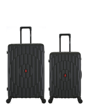 Lot de 2 Valises Rigides Grand Format et Taille Moyenne ODEON