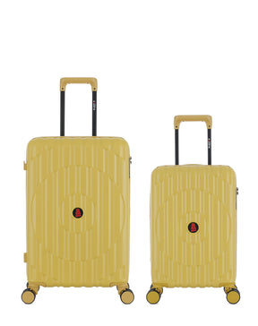 Lot de 2 Valises Rigides Taille Moyenne et Cabine XS ODEON