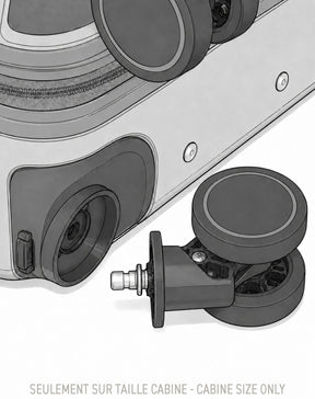 Lot de 3 Valises Rigides Grand Format, Week-end et Cabine BELAIR