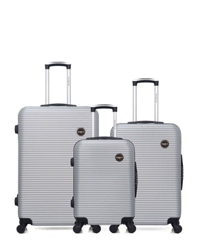 BLUESTAR - LOT DE 3 - Valises grand format, weekend et cabine LONDON