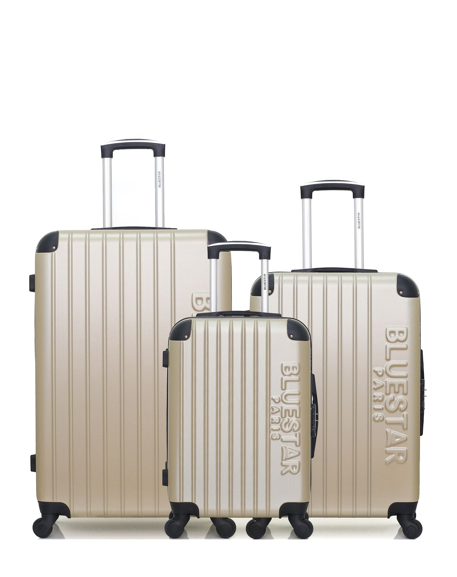 Lot de 3 Valises Rigides Grand Format, Taille Moyenne et Cabine BUCAREST