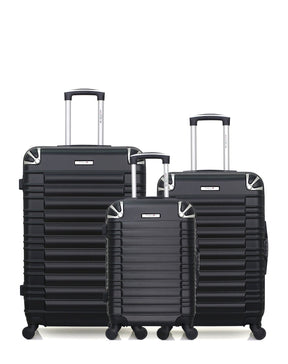 Lot de 3 Valises Rigides Grand Format, Taille Moyenne et Cabine LIMA