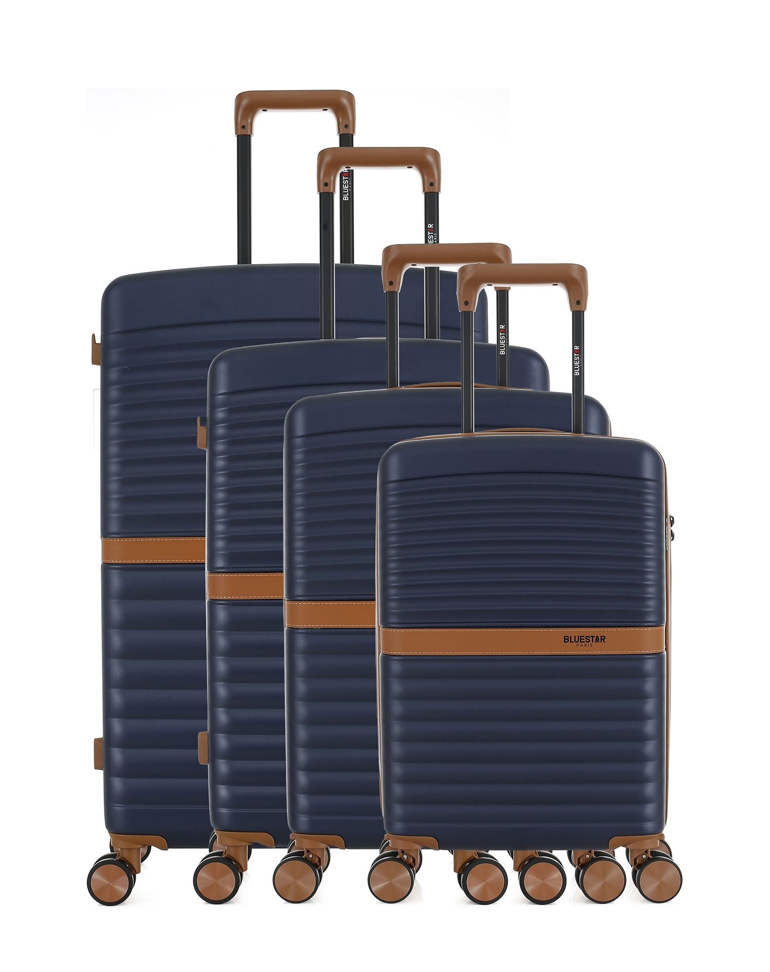 Set de 4 Valises Rigides Grand Format, Week-end, Cabine et Cabine XS BELAIR-O