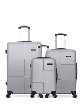 Lot de 3 Valises Rigides Grand Format, Taille Moyenne et Cabine MIAMI