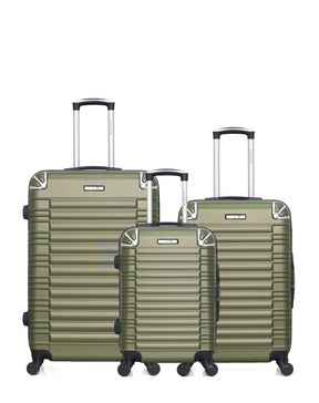 Lot de 3 Valises Rigides Grand Format, Taille Moyenne et Cabine LIMA