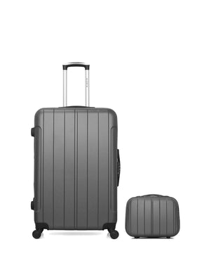 Lot de 2 Valises Rigides Grand Format et Vanity NAPOLI