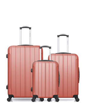 Lot de 3 Valises Rigides Grand Format, Taille Moyenne et Cabine NAPOLI