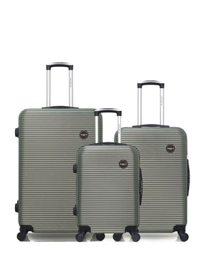 BLUESTAR - LOT DE 3 - Valises grand format, weekend et cabine LONDON