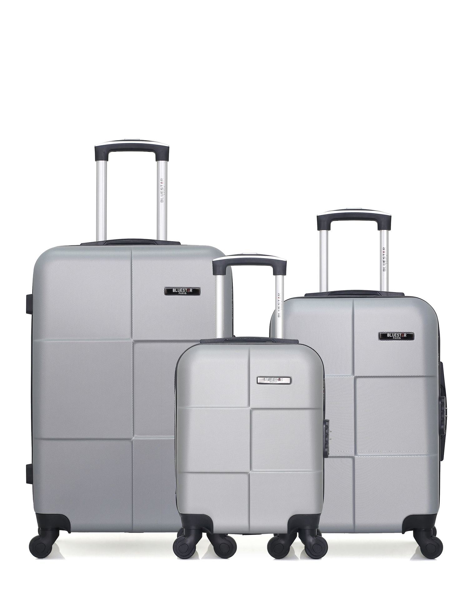 Lot de 3 Valises Rigides Taille Moyenne, Cabine et Cabine XXS MIAMI