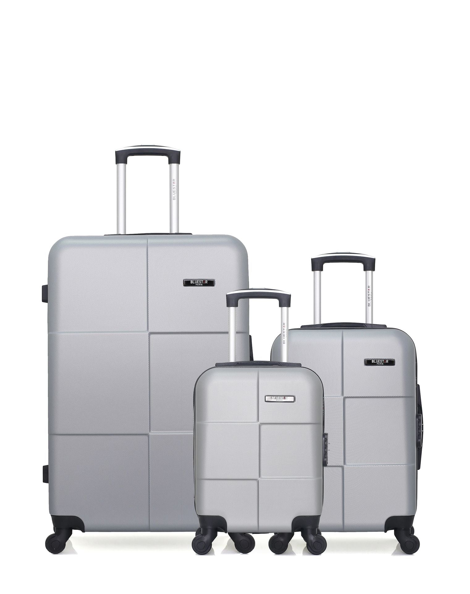 Lot de 3 Valises Rigides Grand Format, Cabine et Cabine XXS MIAMI