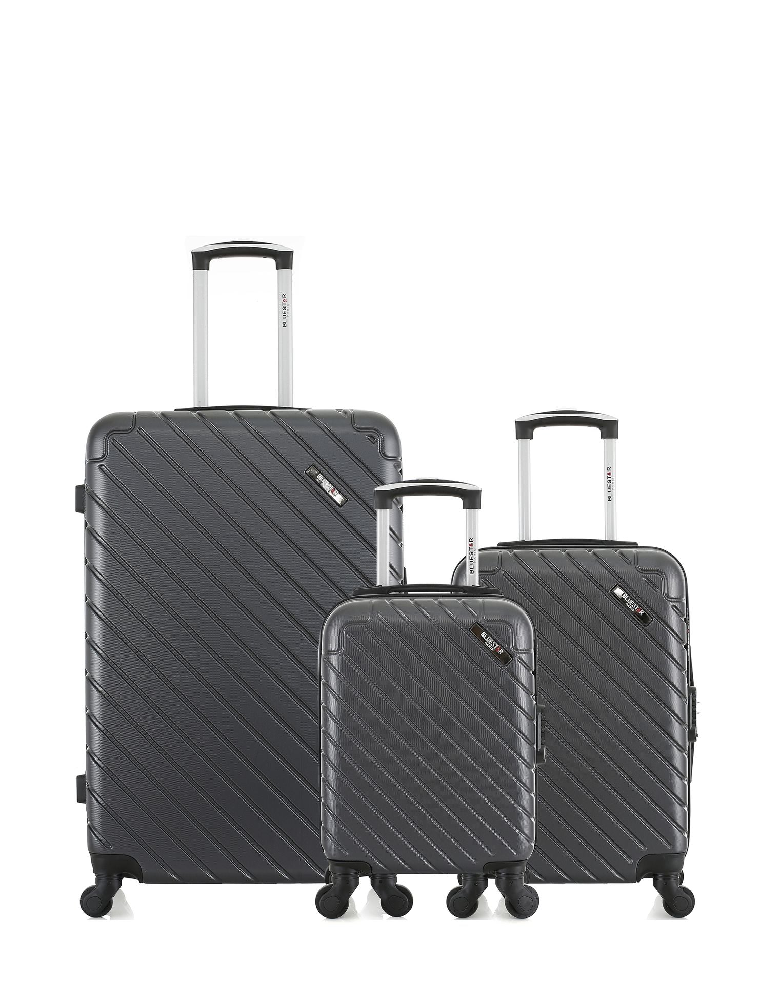 Lot de 3 Valises Rigides Grand Format, Cabine et Cabine XXS CITE