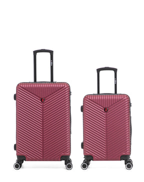 Lot de 2 Valises Rigides Taille Moyenne et Cabine GAITE