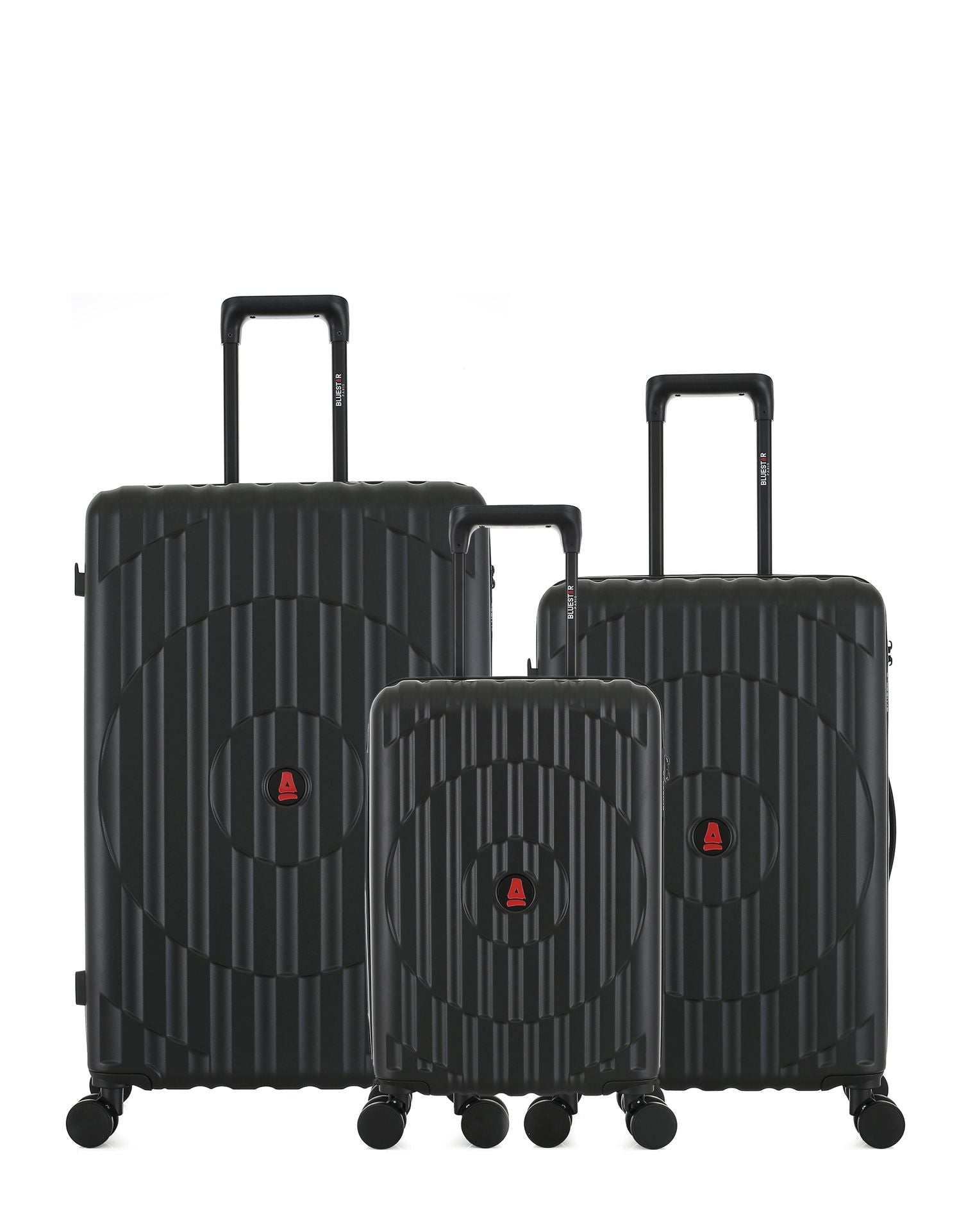 Lot de 3 Valises Rigides Grand Format, Taille Moyenne et Cabine XS ODEON