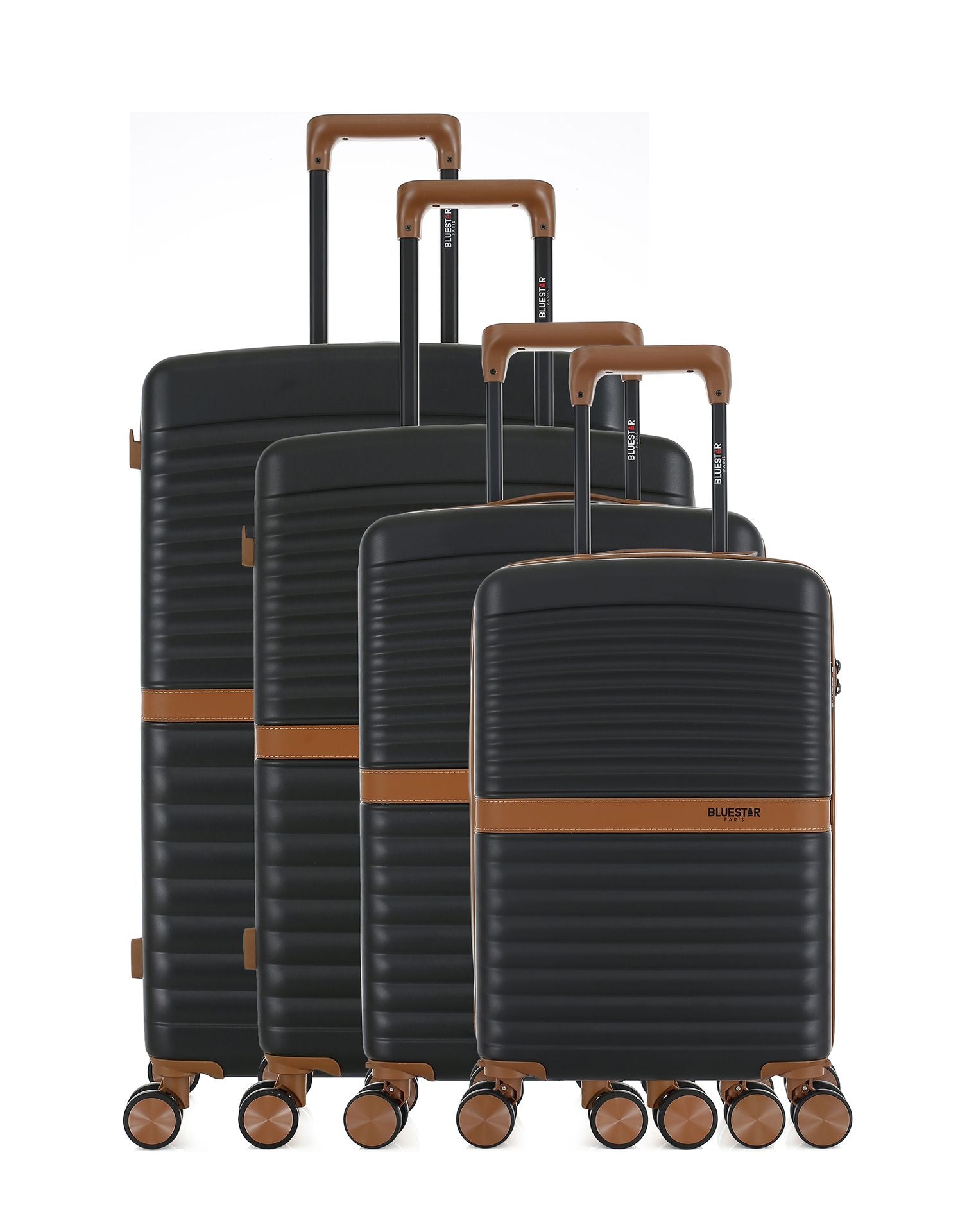 Set de 4 Valises Rigides Grand Format, Week-end, Cabine et Cabine XS BELAIR-O