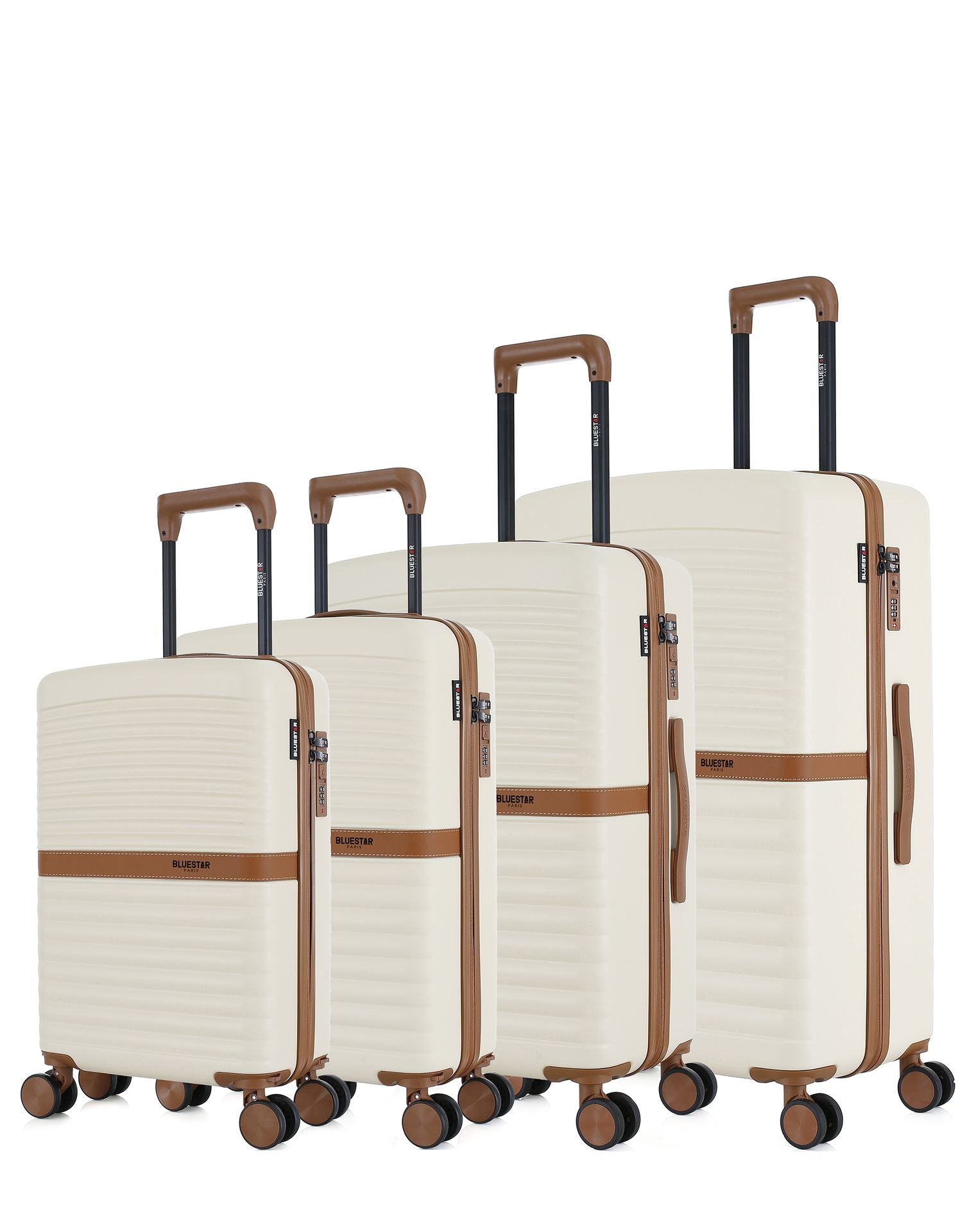 Set de 4 Valises Rigides Grand Format, Week-end, Cabine et Cabine XS BELAIR-O