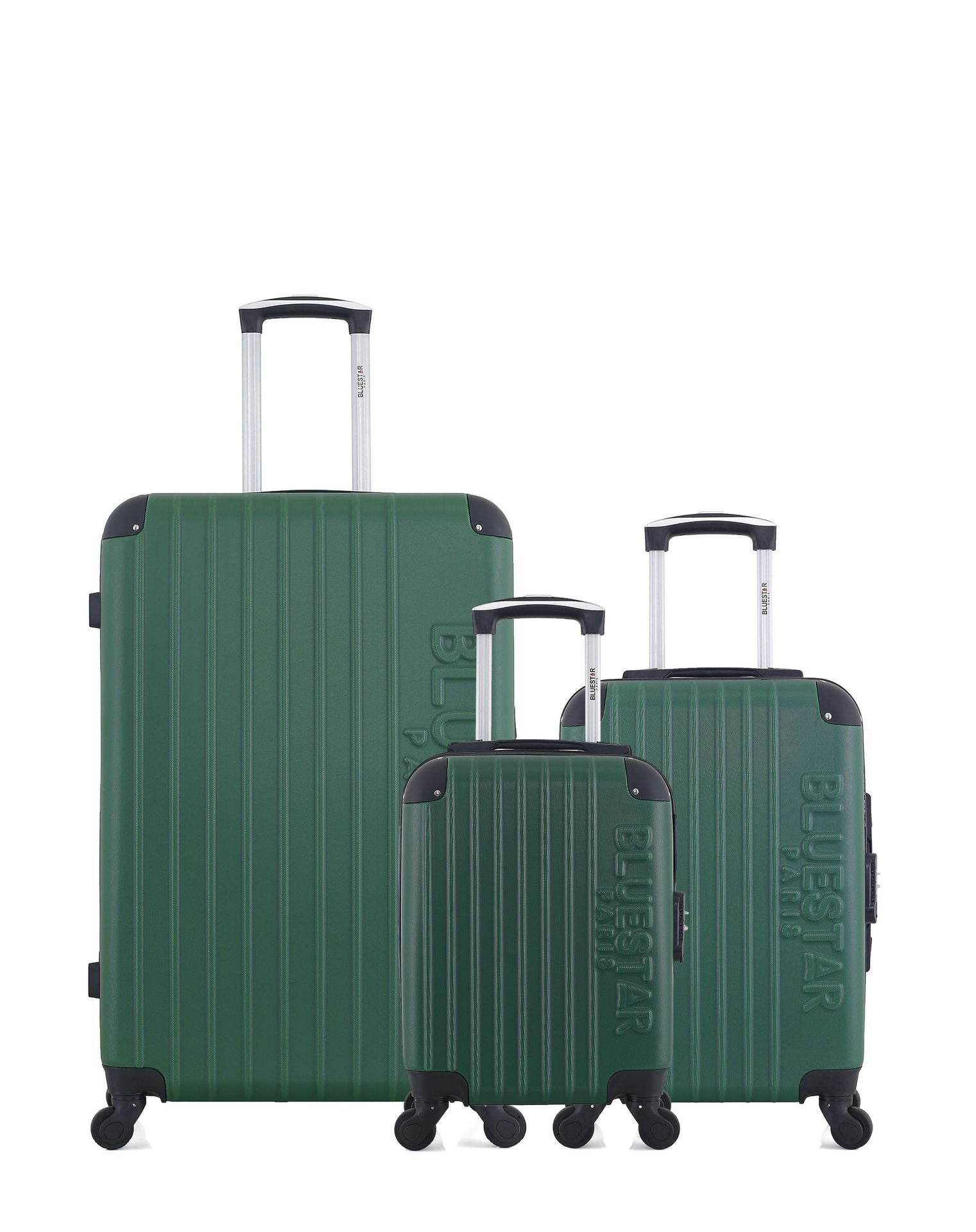 Lot de 3 Valises Rigides Grand Format, Cabine et Cabine XXS BUCAREST